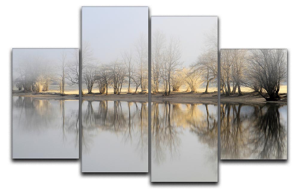 January Morning 4 Split Panel Canvas - Canvas Art Rocks - 1