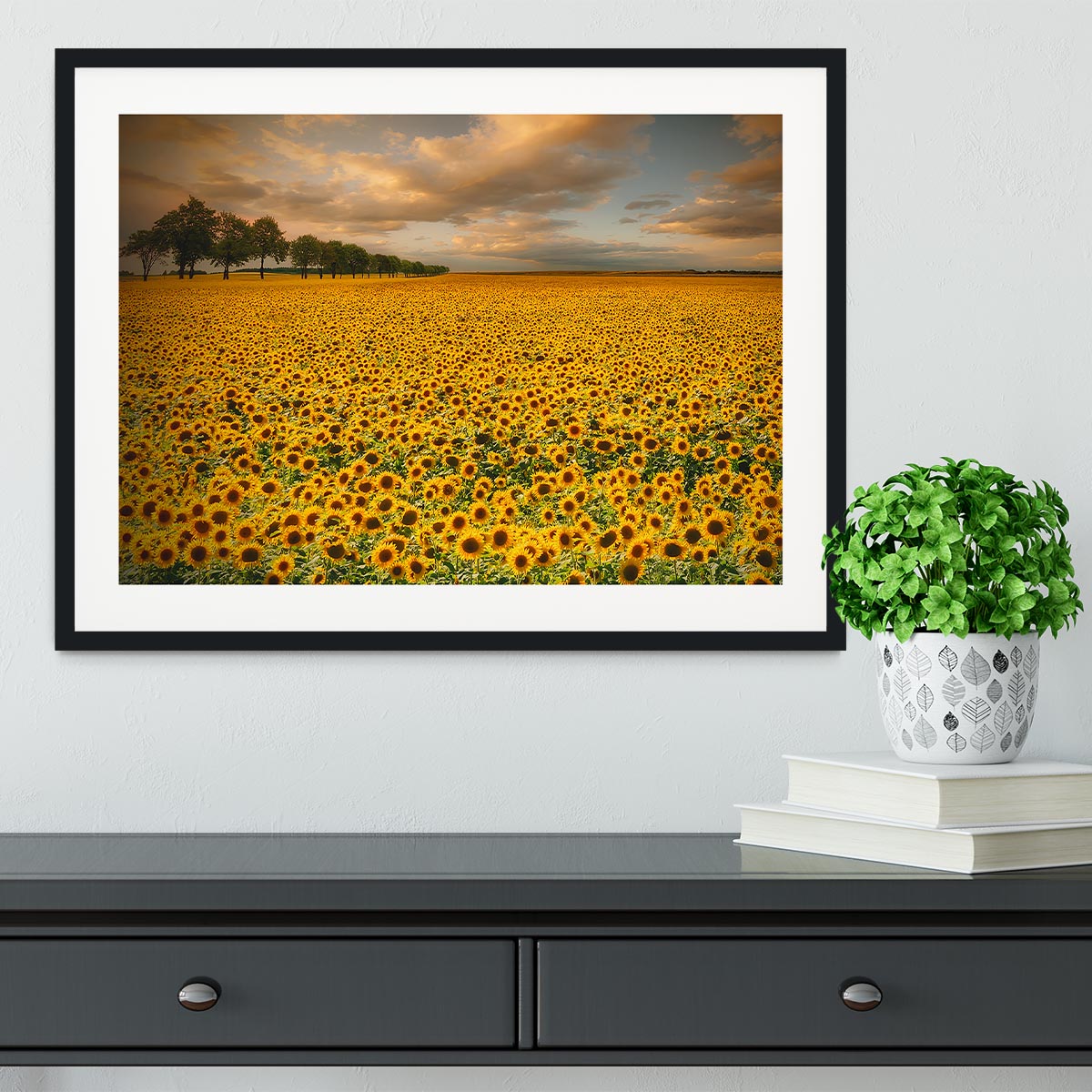 Sunflowers Framed Print - Canvas Art Rocks - 1