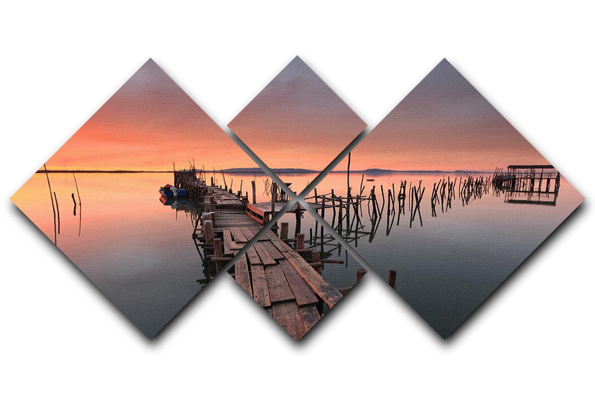 The Lastlight 4 Square Multi Panel Canvas - Canvas Art Rocks - 1