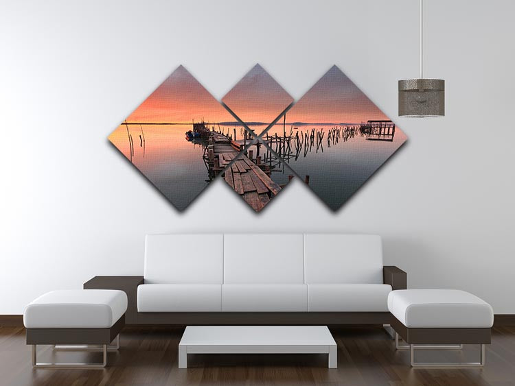 The Lastlight 4 Square Multi Panel Canvas - Canvas Art Rocks - 3