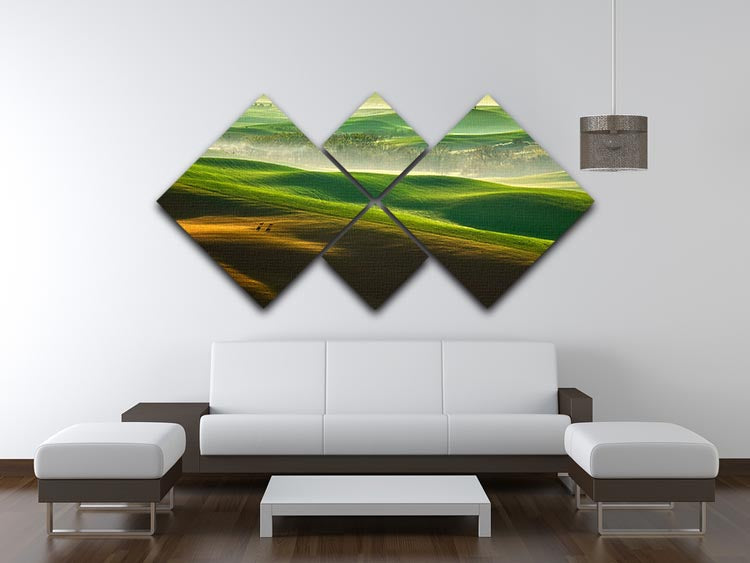 Freedom 4 Square Multi Panel Canvas - Canvas Art Rocks - 3
