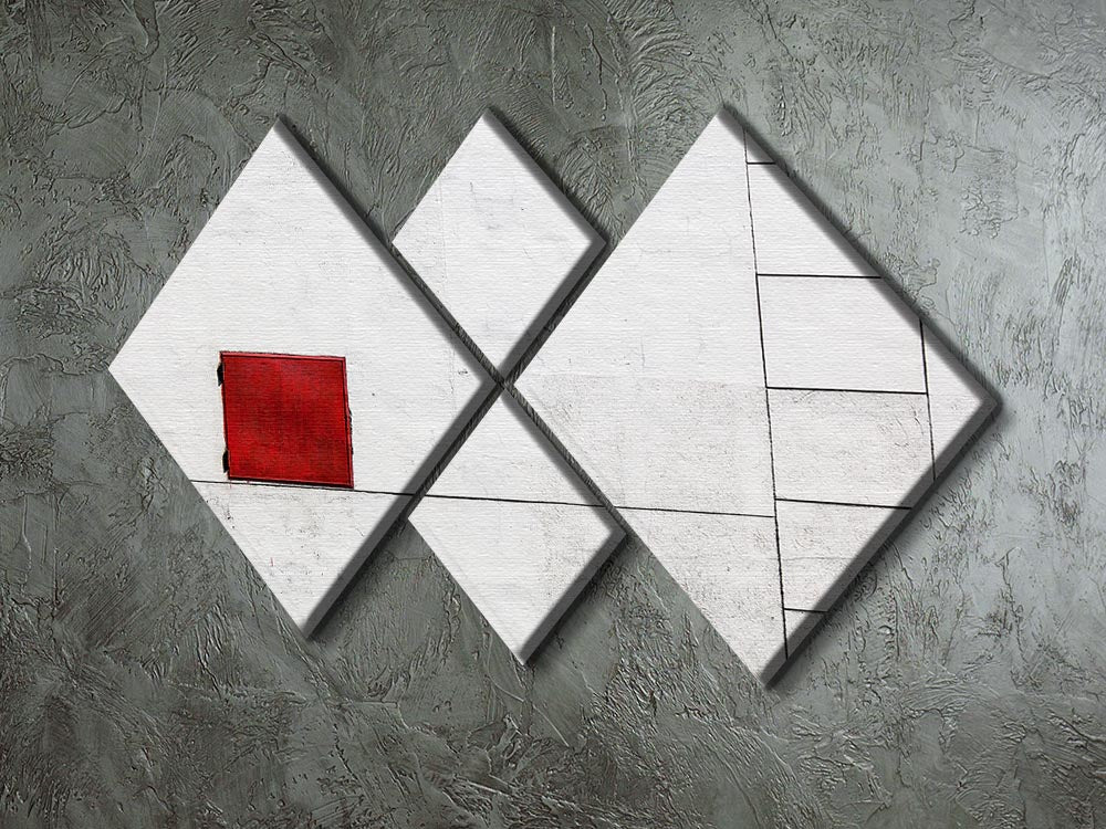 Suprematism Is All Around 4 Square Multi Panel Canvas - Canvas Art Rocks - 2