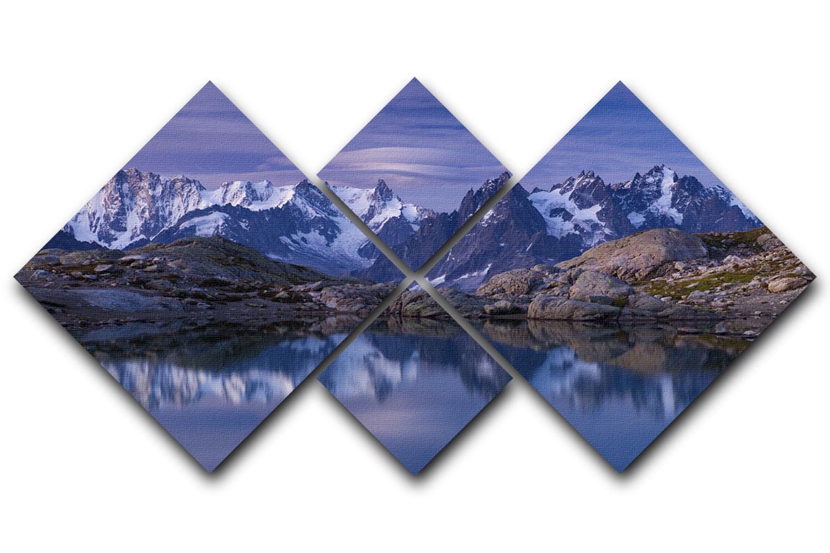 Dreams Before The Dawn 4 Square Multi Panel Canvas - Canvas Art Rocks - 1
