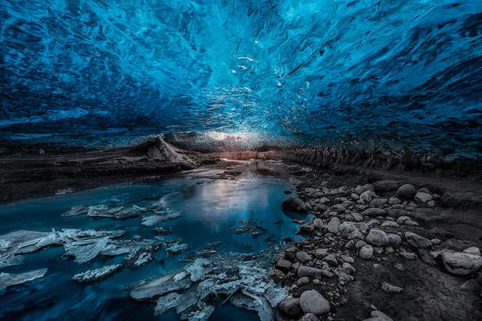 Ice Cave Wall Mural Wallpaper