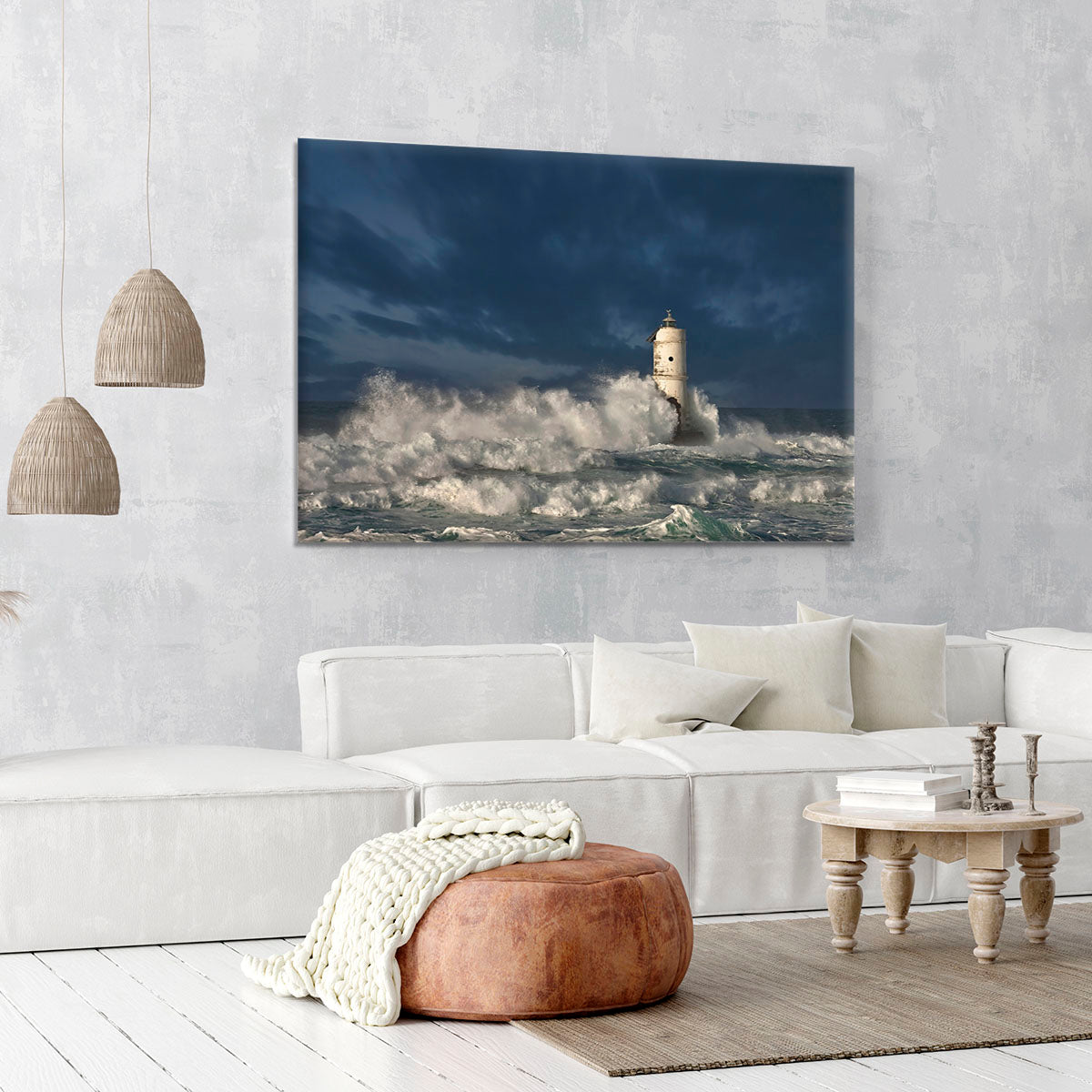 Faro Di Mangiabarche Calasetta-Sardegna Canvas Print or Poster - Canvas Art Rocks - 6