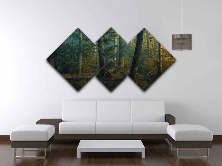 October Colors 4 Square Multi Panel Canvas - Canvas Art Rocks - 3
