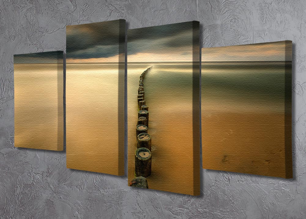 Line 4 Split Panel Canvas - Canvas Art Rocks - 2