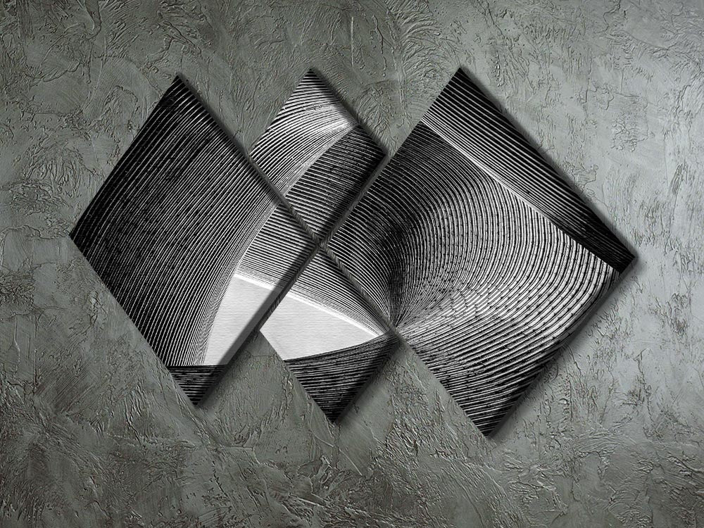 Entwined 4 Square Multi Panel Canvas - Canvas Art Rocks - 2