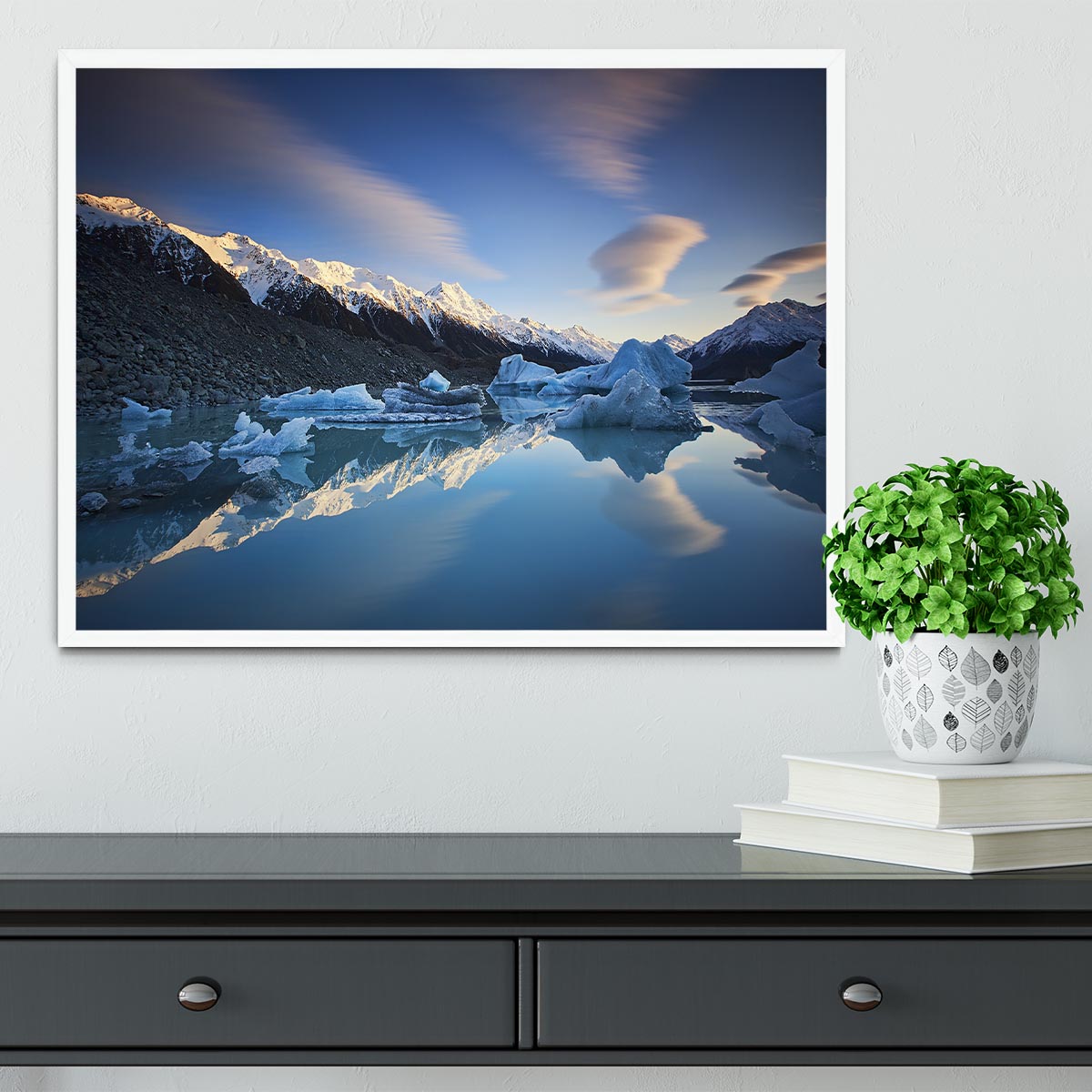 Winter Symmetry Framed Print - Canvas Art Rocks -6