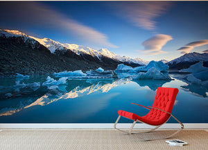 Winter Symmetry Wall Mural Wallpaper - Canvas Art Rocks - 2