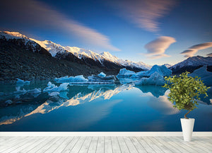 Winter Symmetry Wall Mural Wallpaper - Canvas Art Rocks - 4