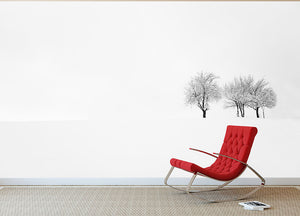 Tree And Silence Wall Mural Wallpaper - Canvas Art Rocks - 2