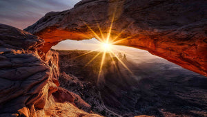 The Mesa Arch Wall Mural Wallpaper - Canvas Art Rocks - 1