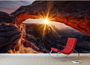 The Mesa Arch Wall Mural Wallpaper - Canvas Art Rocks - 2