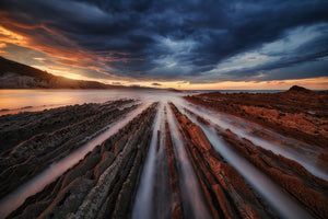 Zumaia Flysch 6 Wall Mural Wallpaper - Canvas Art Rocks - 1