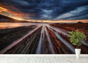 Zumaia Flysch 6 Wall Mural Wallpaper - Canvas Art Rocks - 4