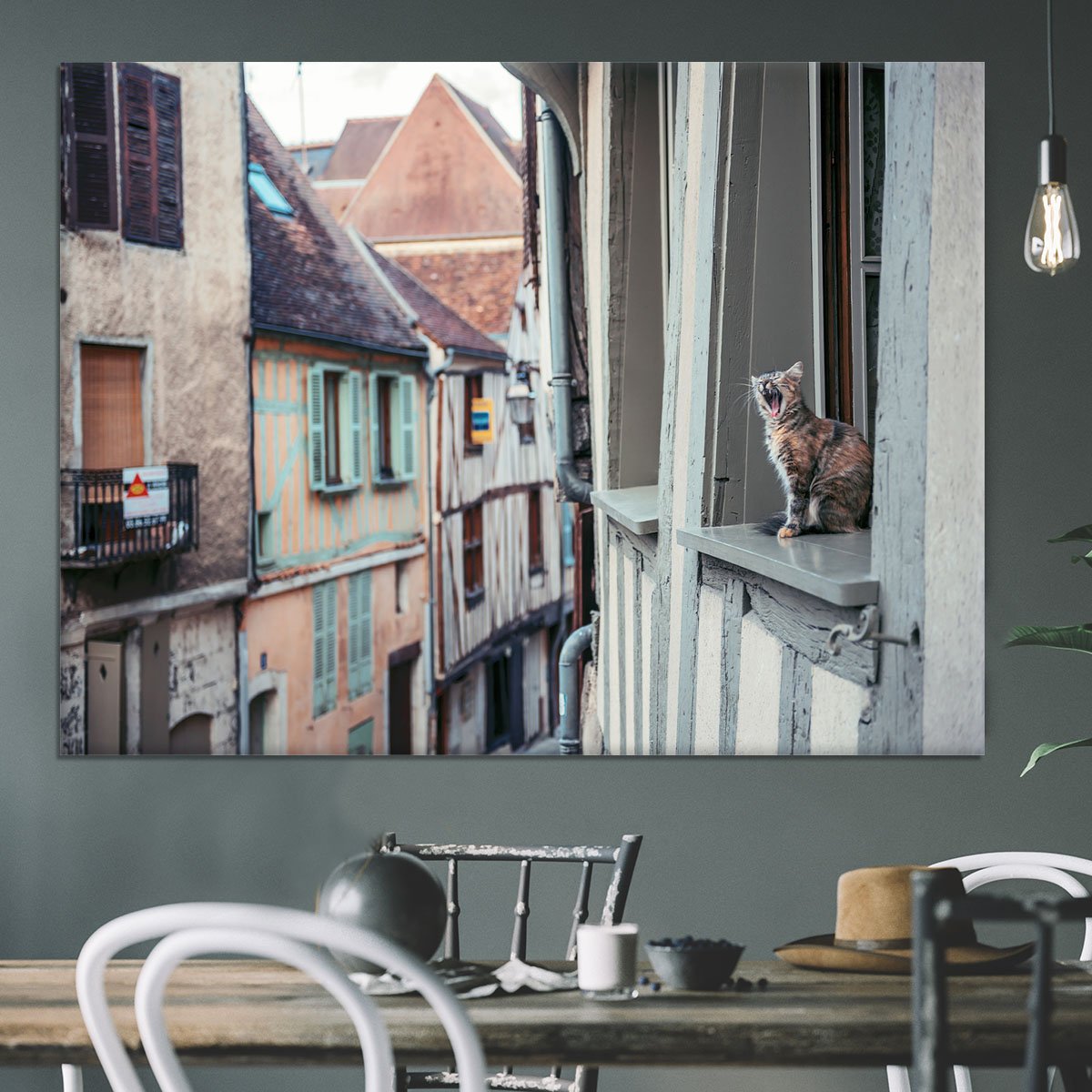 Cat In Window Canvas Print or Poster - Canvas Art Rocks - 3