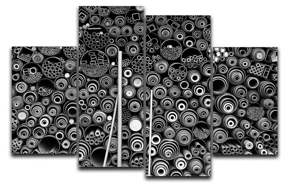 3 More Pipes 4 Split Panel Canvas - Canvas Art Rocks - 1