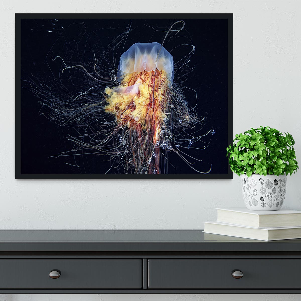 Giant Lion's Mane Framed Print - Canvas Art Rocks - 2