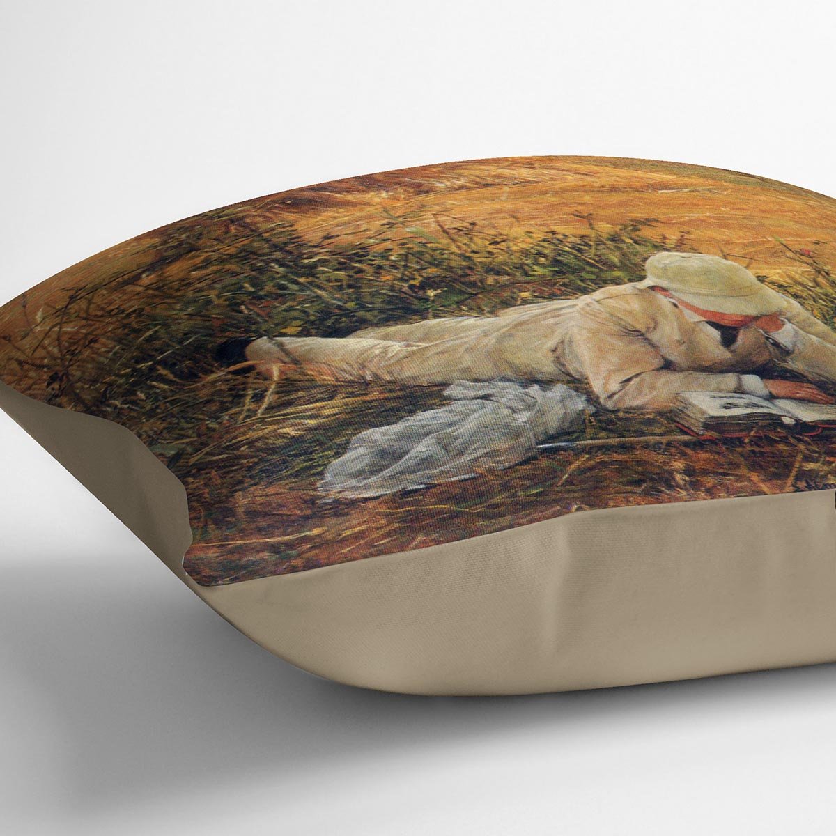 94 degrees in the shade by Alma Tadema Cushion - Canvas Art Rocks - 2