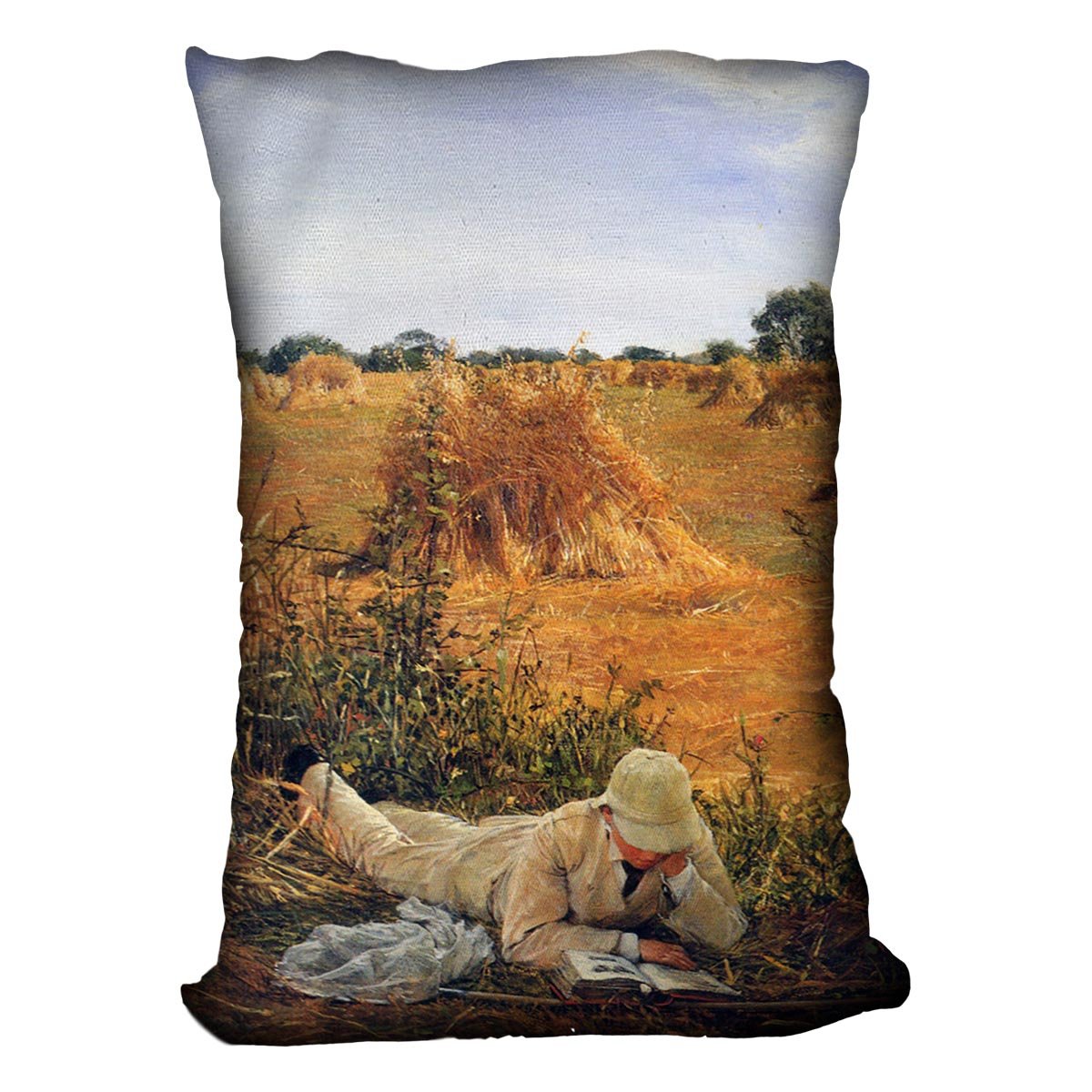 94 degrees in the shade by Alma Tadema Cushion - Canvas Art Rocks - 4