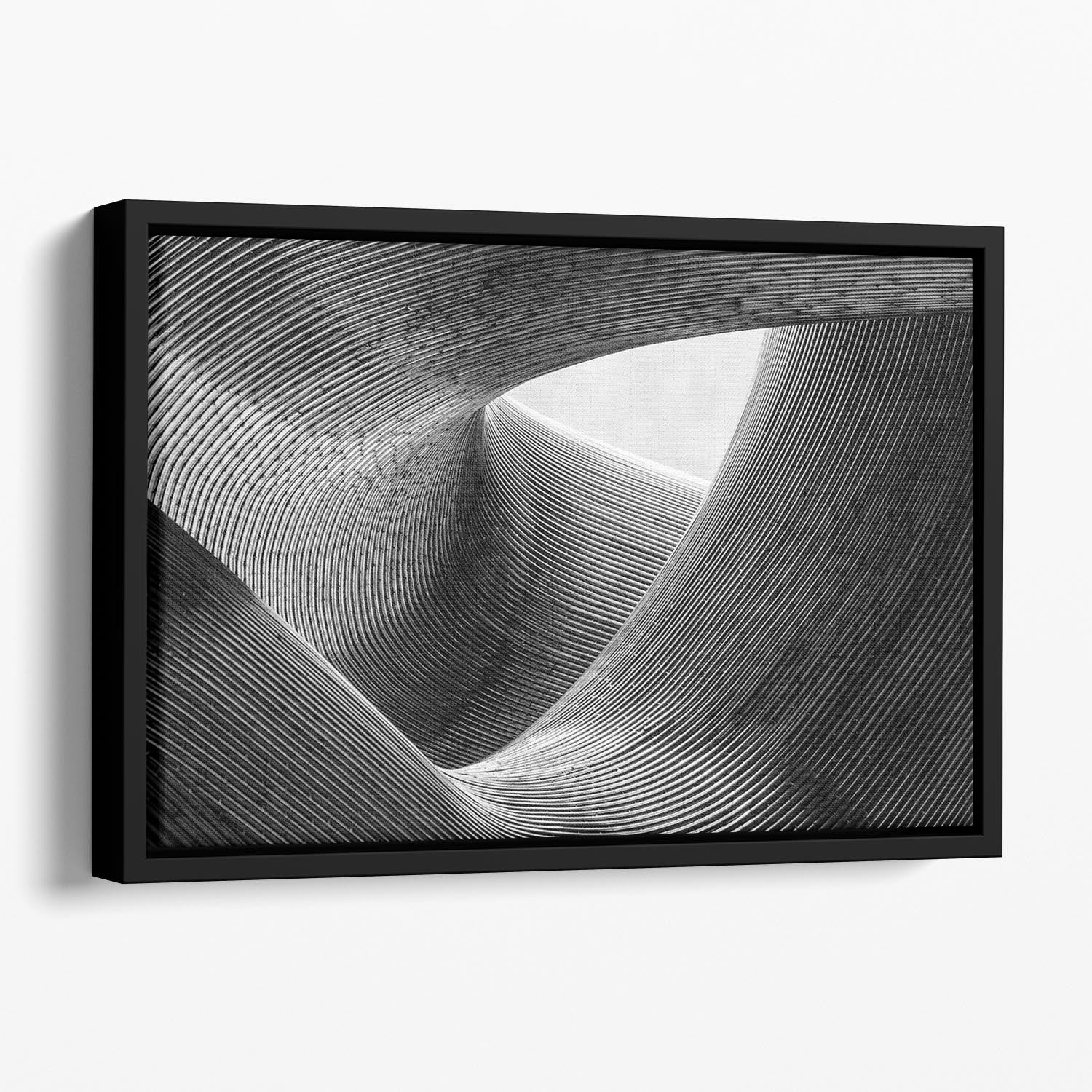 Lines Floating Framed Canvas - Canvas Art Rocks - 1