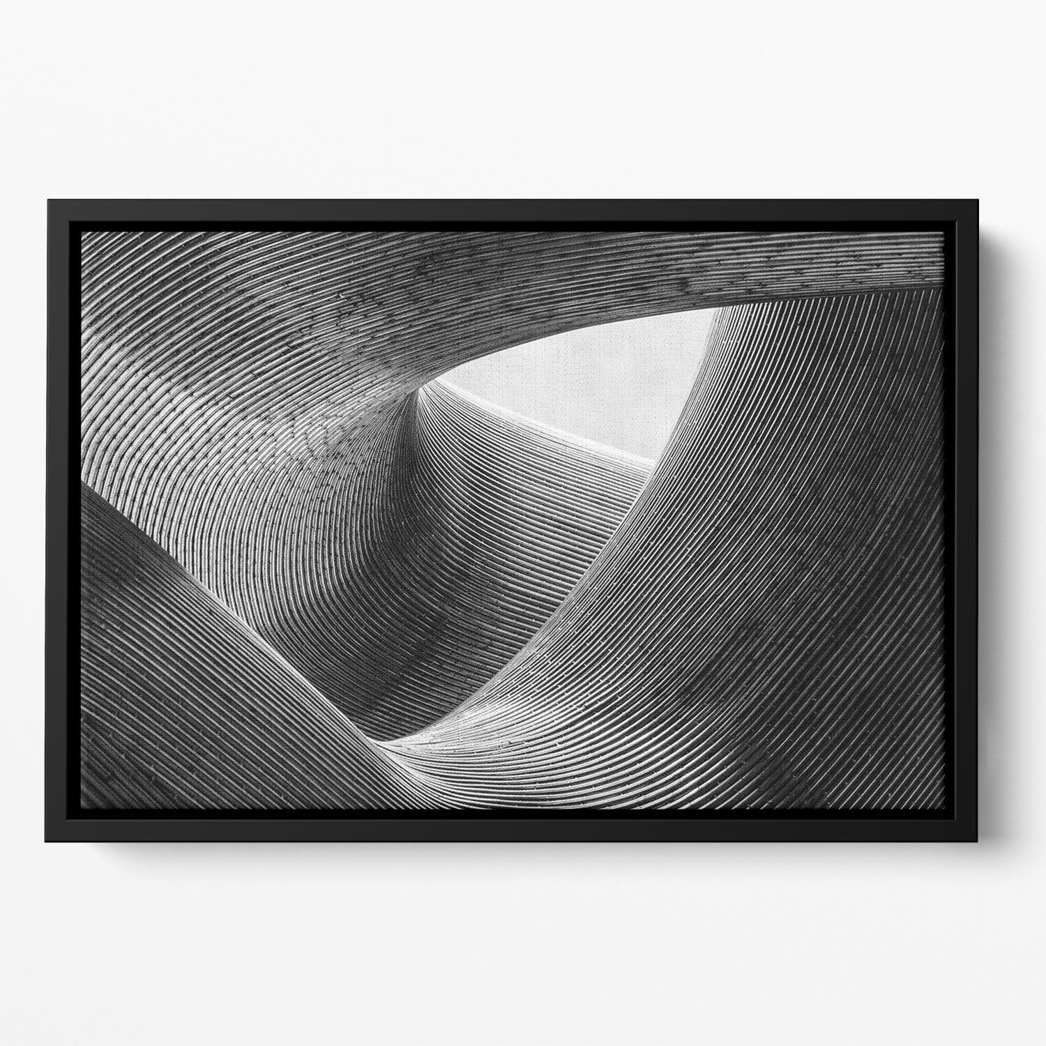 Lines Floating Framed Canvas - Canvas Art Rocks - 2