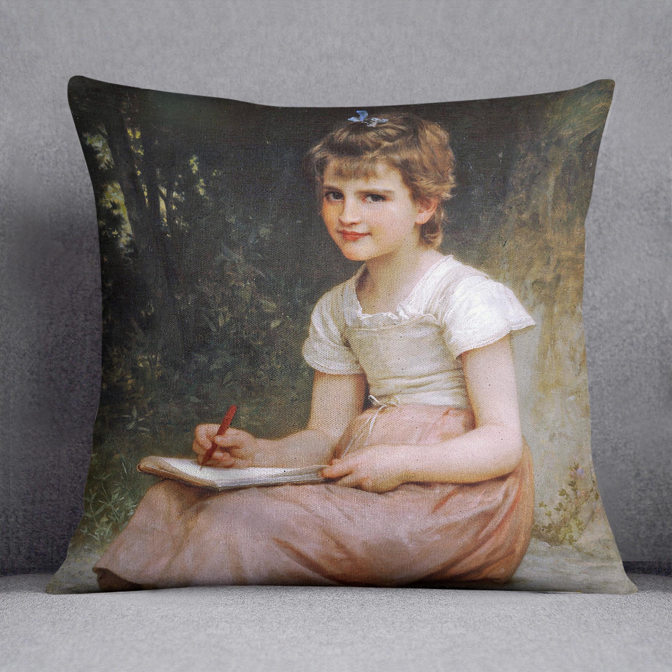 A Calling 1896 By Bouguereau Throw Pillow