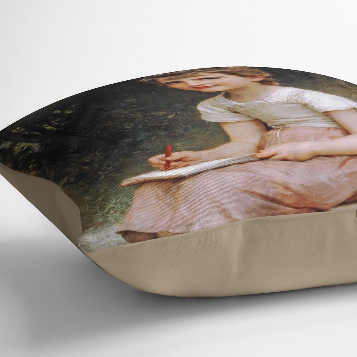 A Calling 1896 By Bouguereau Throw Pillow