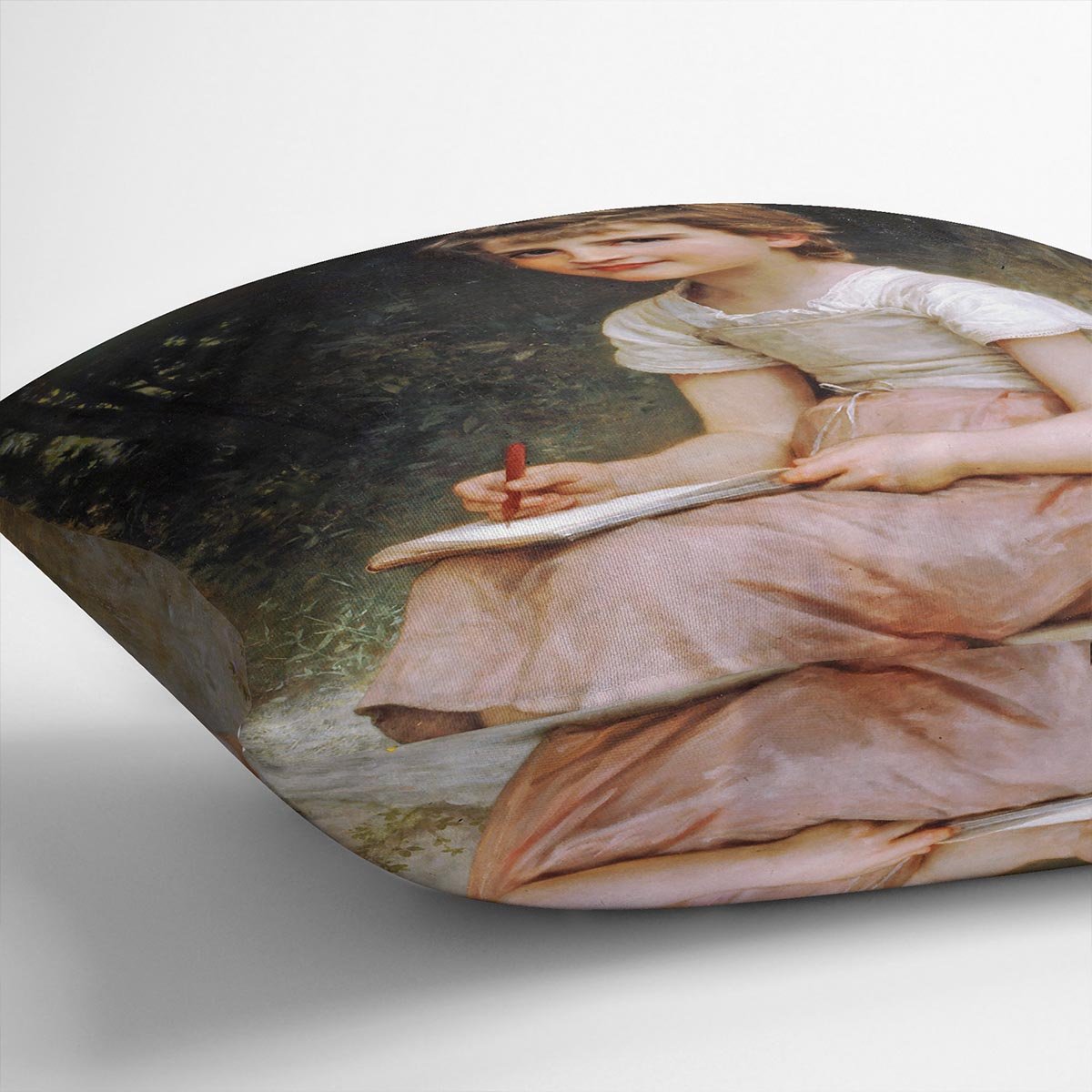 A Calling 1896 By Bouguereau Throw Pillow
