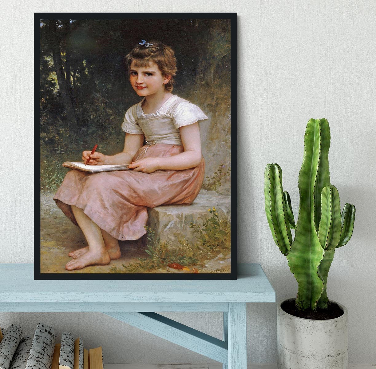 A Calling 1896 By Bouguereau Framed Print - Canvas Art Rocks - 2