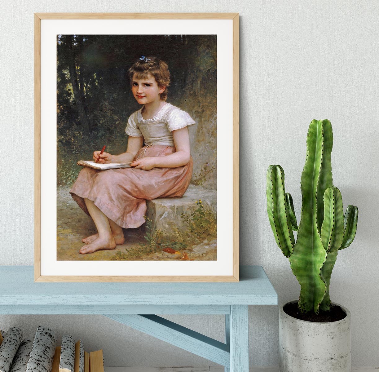 A Calling 1896 By Bouguereau Framed Print - Canvas Art Rocks - 3