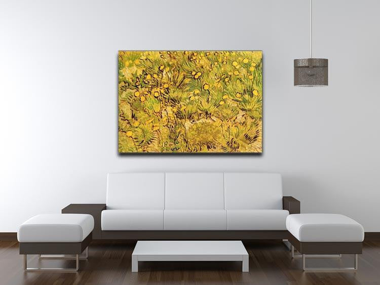 A Field of Yellow Flowers by Van Gogh Canvas Print & Poster - Canvas Art Rocks - 4