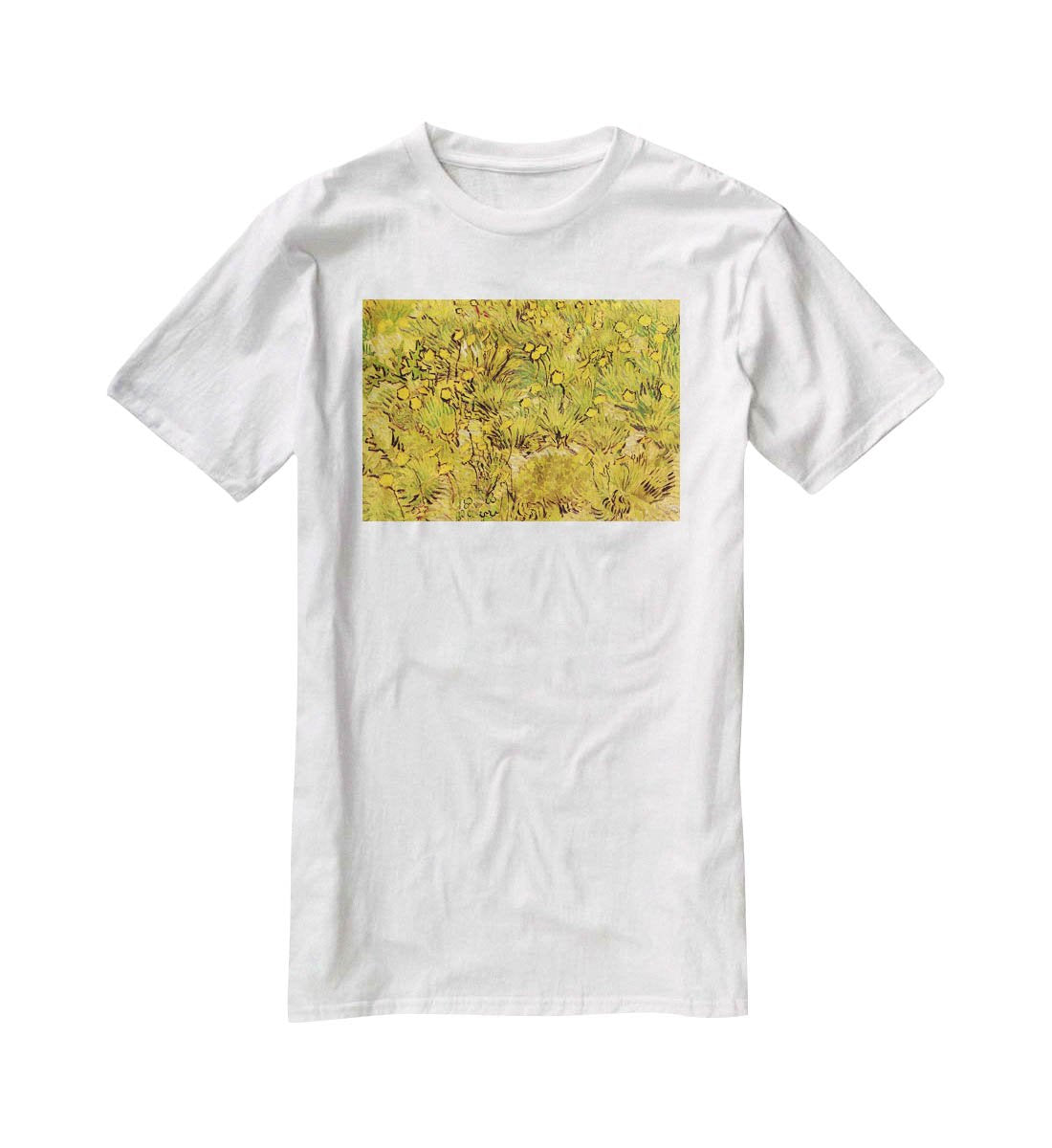 A Field of Yellow Flowers by Van Gogh T-Shirt - Canvas Art Rocks - 5