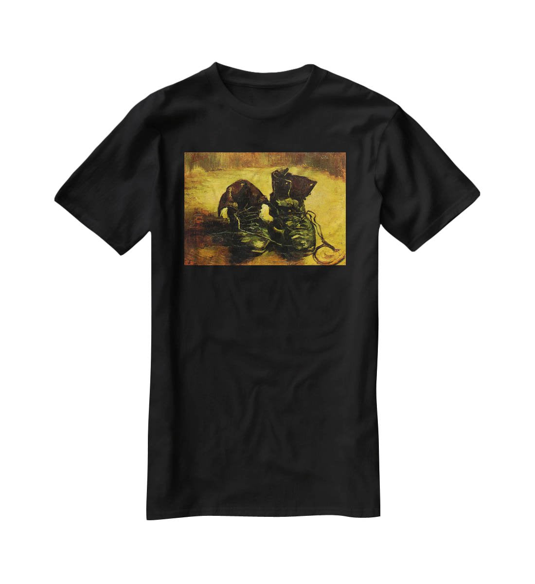 A Pair of Shoes 2 by Van Gogh T-Shirt - Canvas Art Rocks - 1