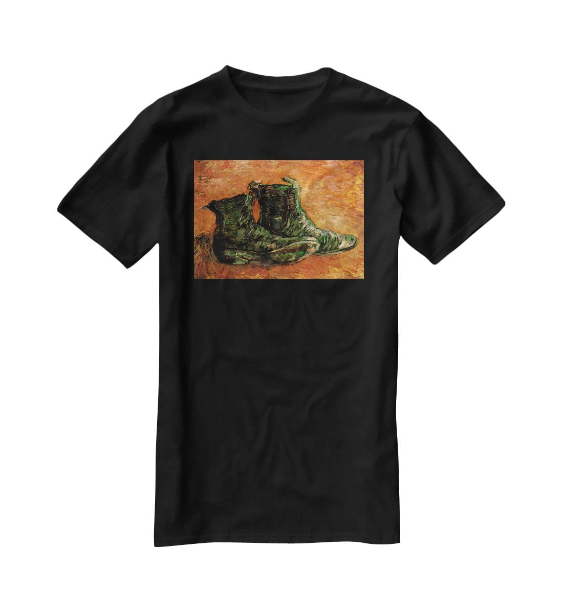 A Pair of Shoes by Van Gogh T-Shirt - Canvas Art Rocks - 1