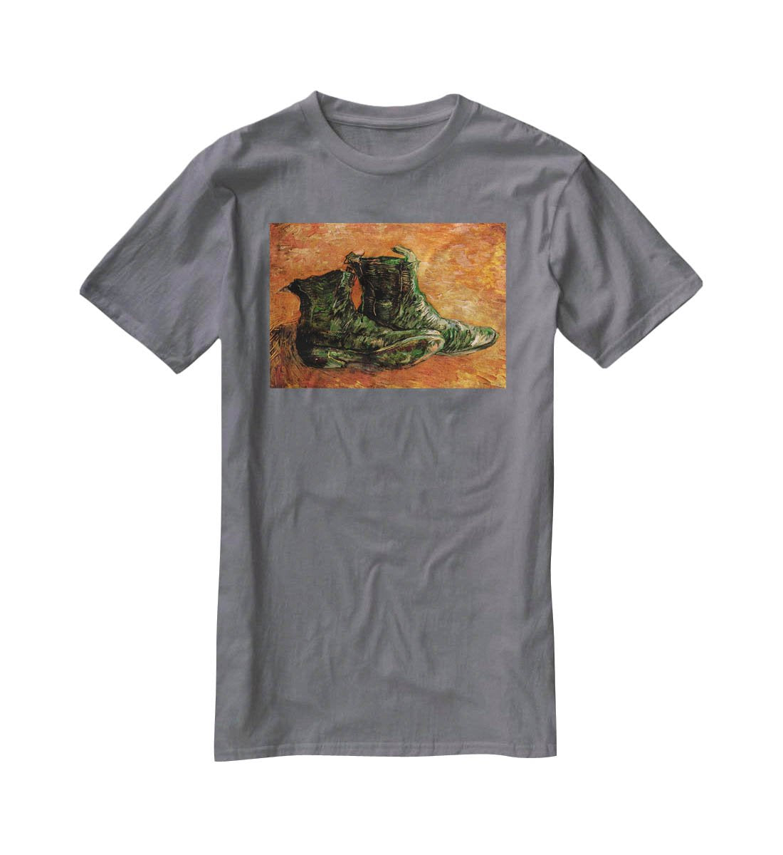 A Pair of Shoes by Van Gogh T-Shirt - Canvas Art Rocks - 3