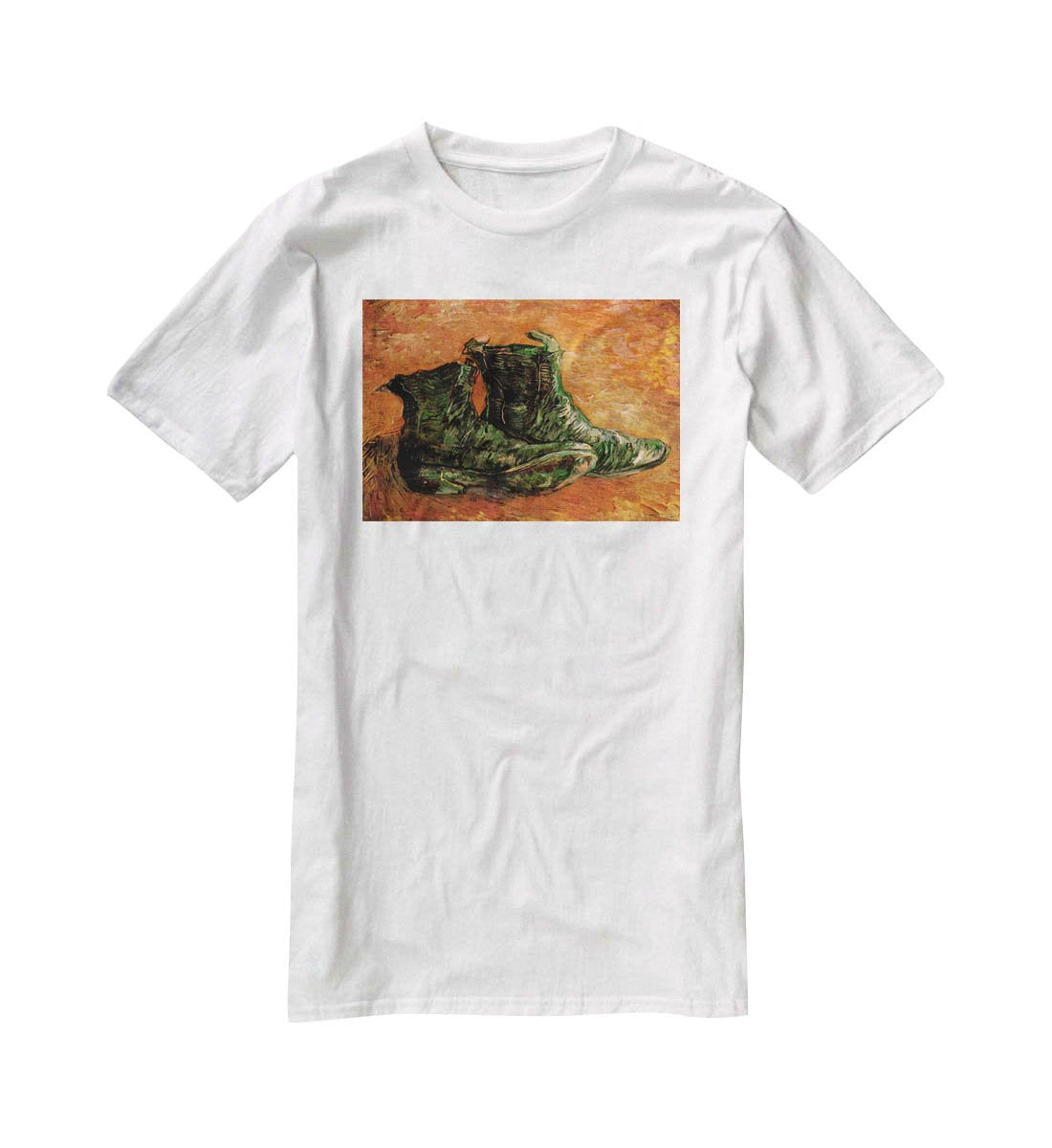 A Pair of Shoes by Van Gogh T-Shirt - Canvas Art Rocks - 5
