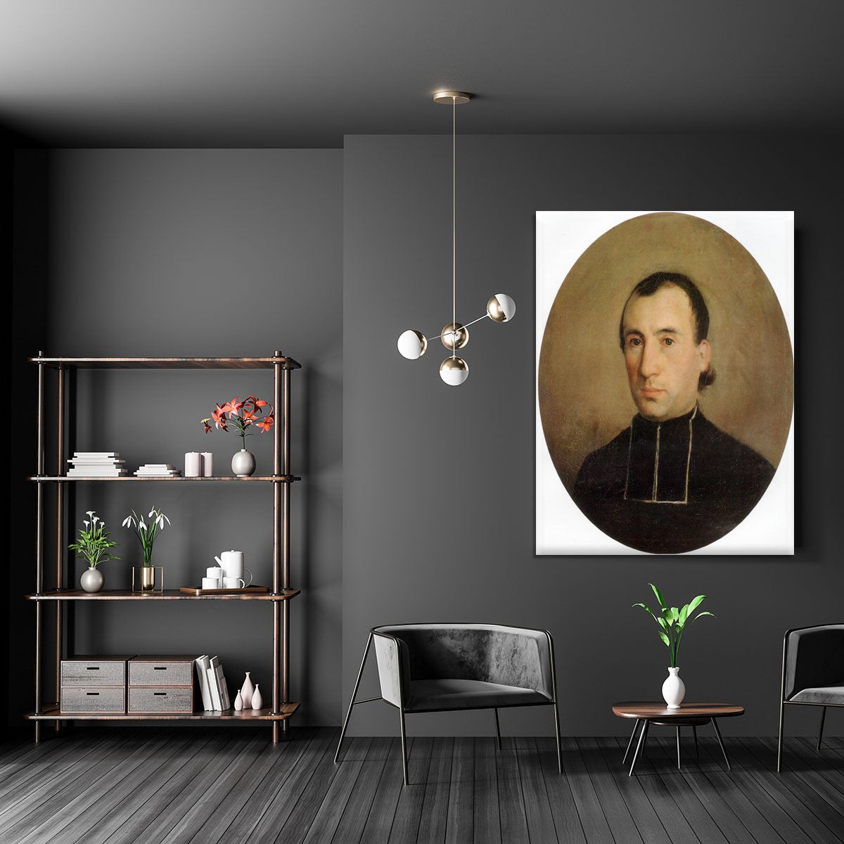 A Portrait of Eugene Bouguereau 1850 By Bouguereau Canvas Print or Poster