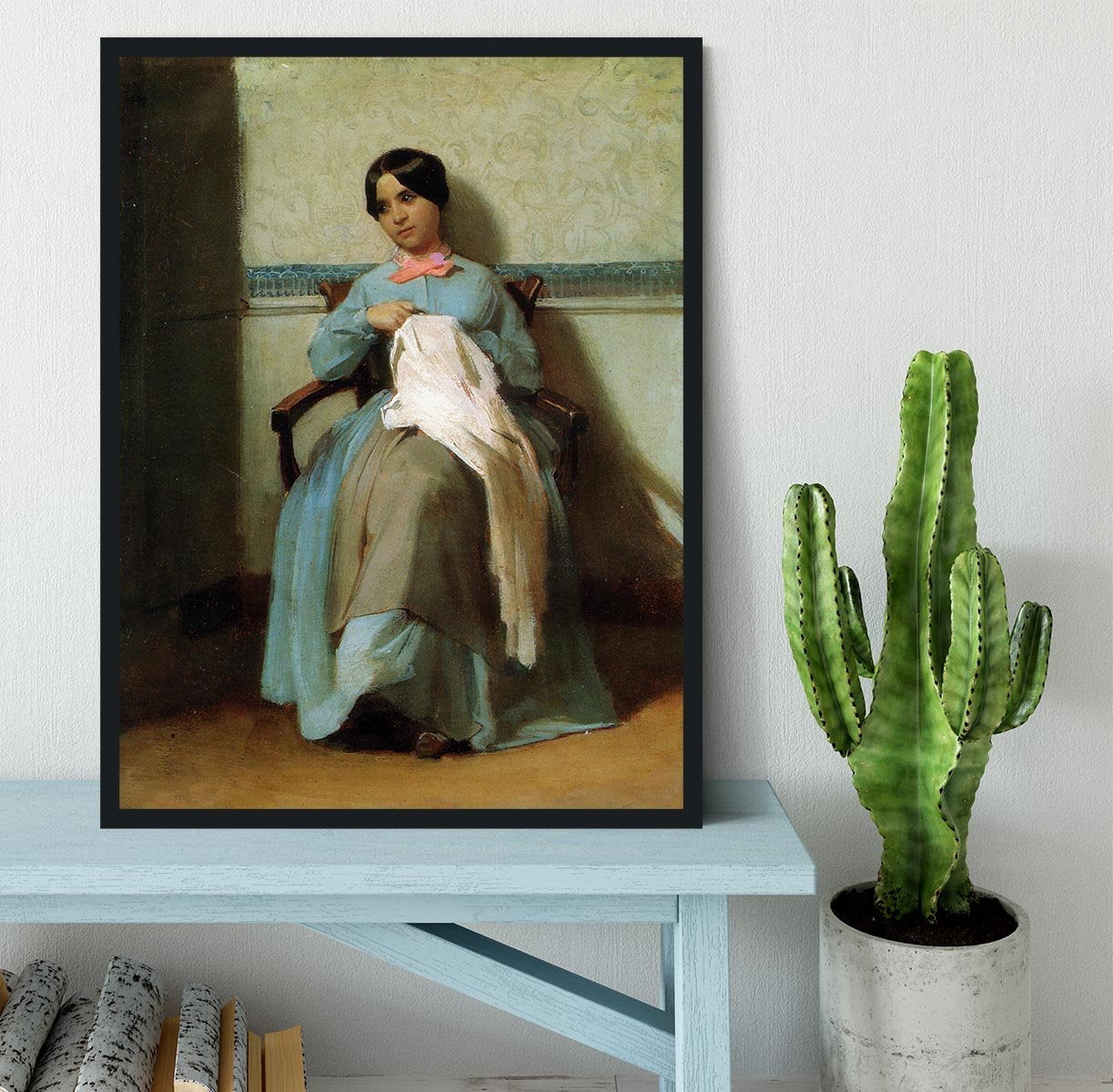 A Portrait of Lonie Bouguereau By Bouguereau Framed Print - Canvas Art Rocks - 2