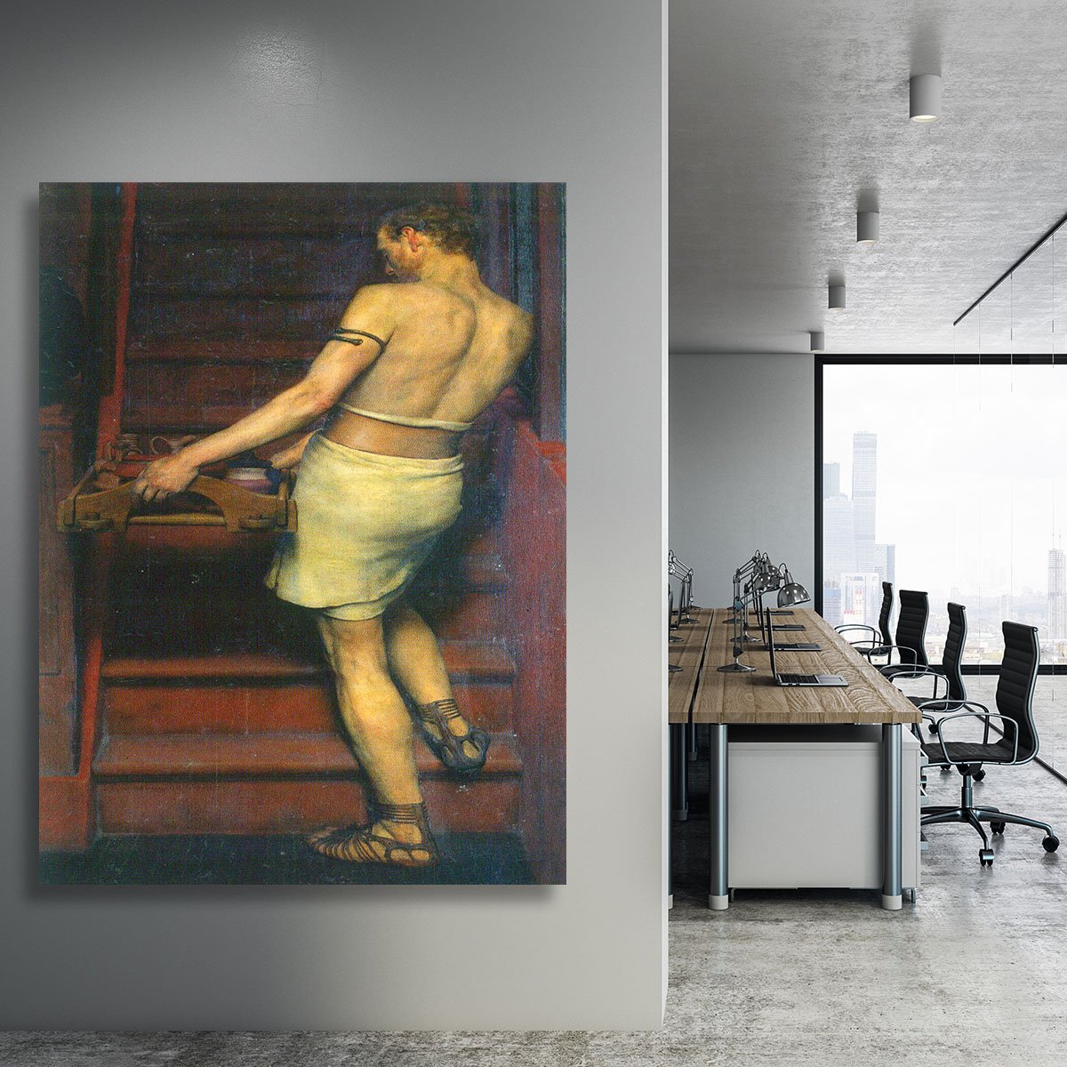 A Roman British potters by Alma Tadema Canvas Print or Poster