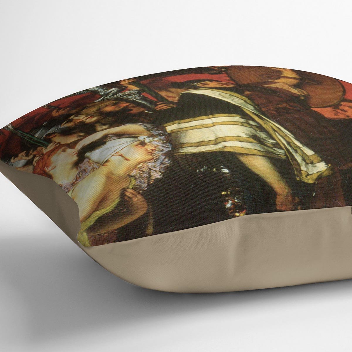 A Roman conqueror detail 1 by Alma Tadema Cushion - Canvas Art Rocks - 2
