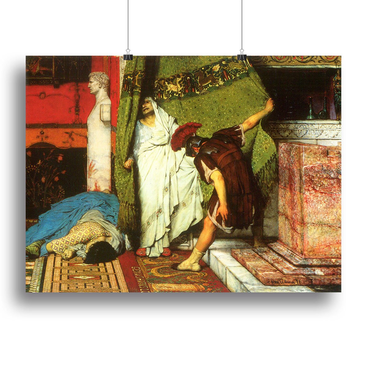 A Roman conqueror detail 2 by Alma Tadema Canvas Print or Poster