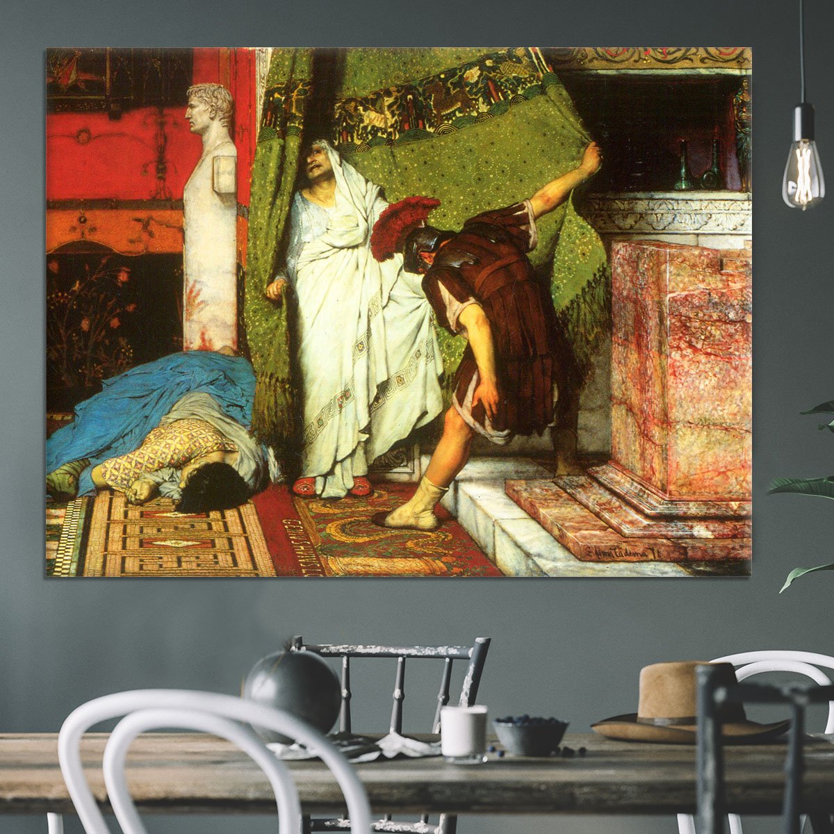 A Roman conqueror detail 2 by Alma Tadema Canvas Print or Poster