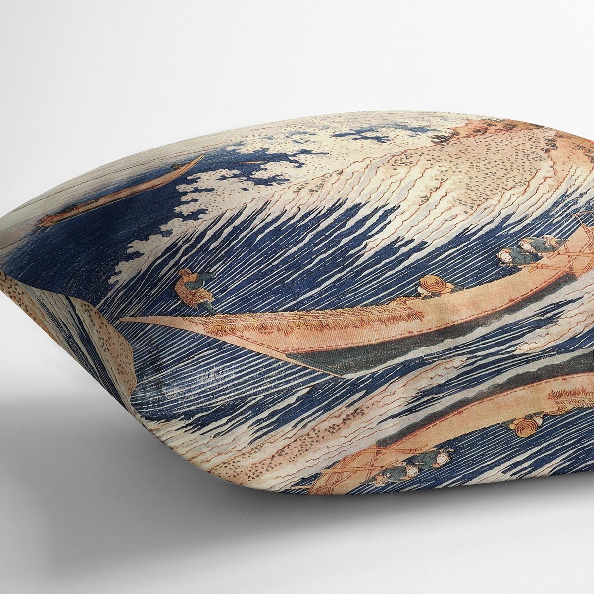 A Wild Sea at Choshi by Hokusai Throw Pillow