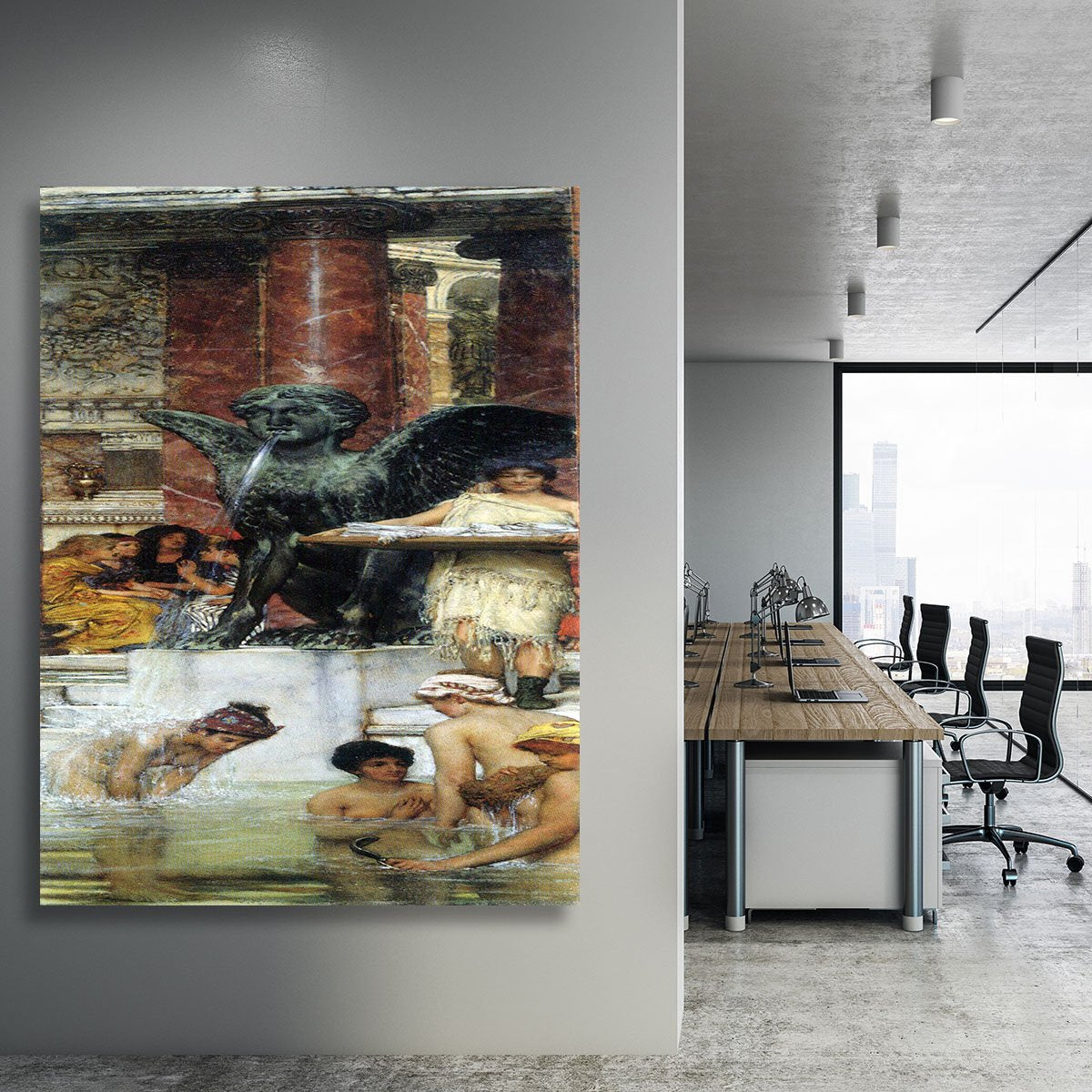 A bathroom An ancient tradition by Alma Tadema Canvas Print or Poster