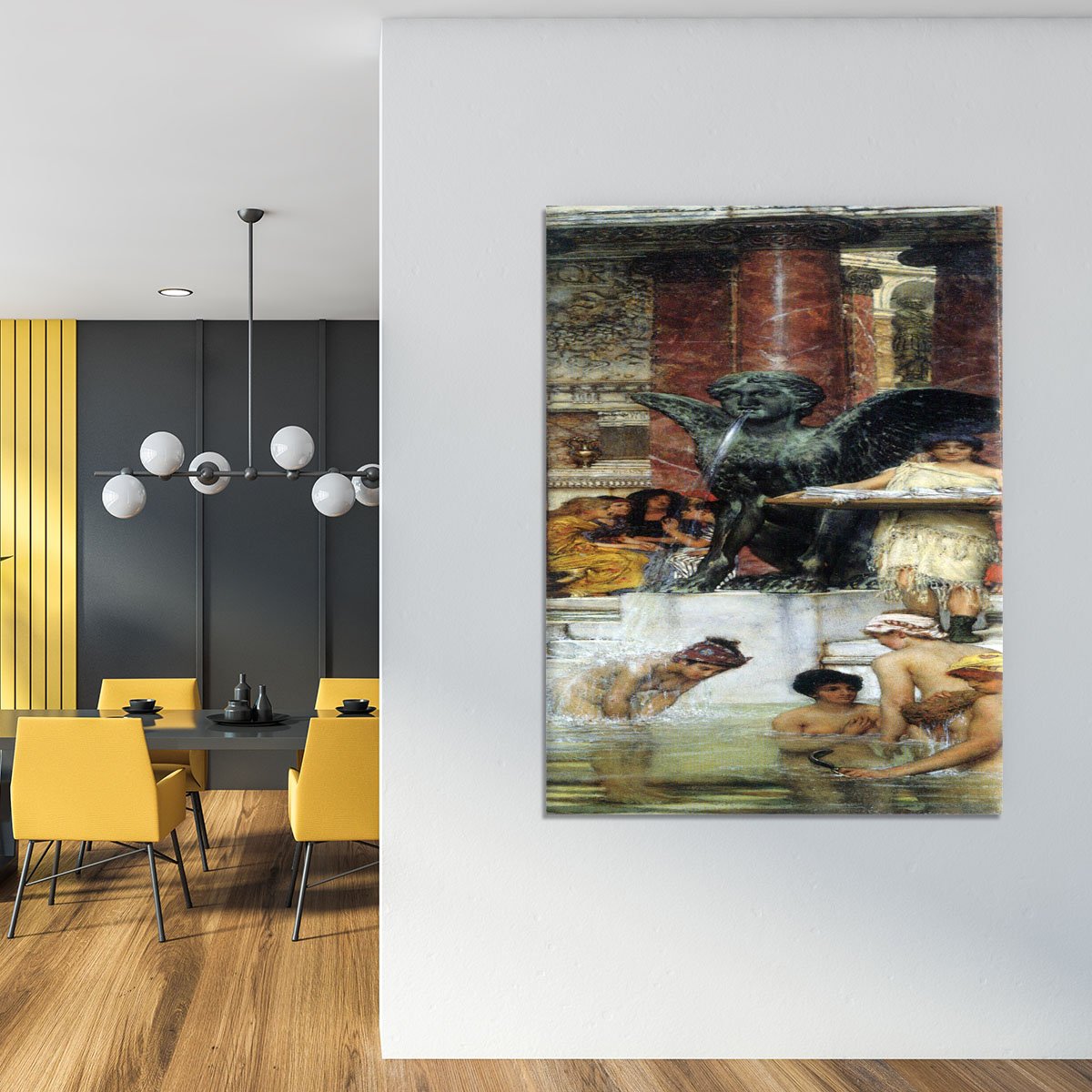 A bathroom An ancient tradition by Alma Tadema Canvas Print or Poster