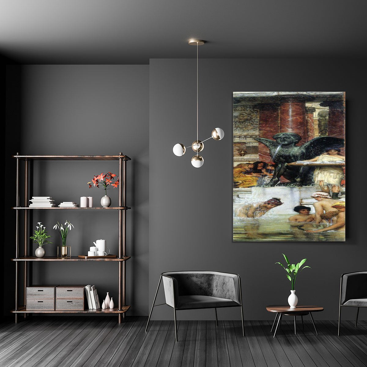 A bathroom An ancient tradition by Alma Tadema Canvas Print or Poster