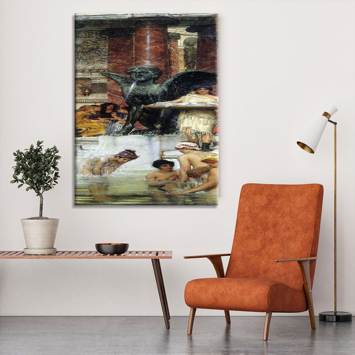 A bathroom An ancient tradition by Alma Tadema Canvas Print or Poster