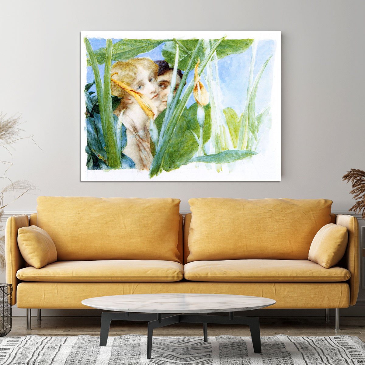 A beautiful flowe by Alma Tadema Canvas Print or Poster